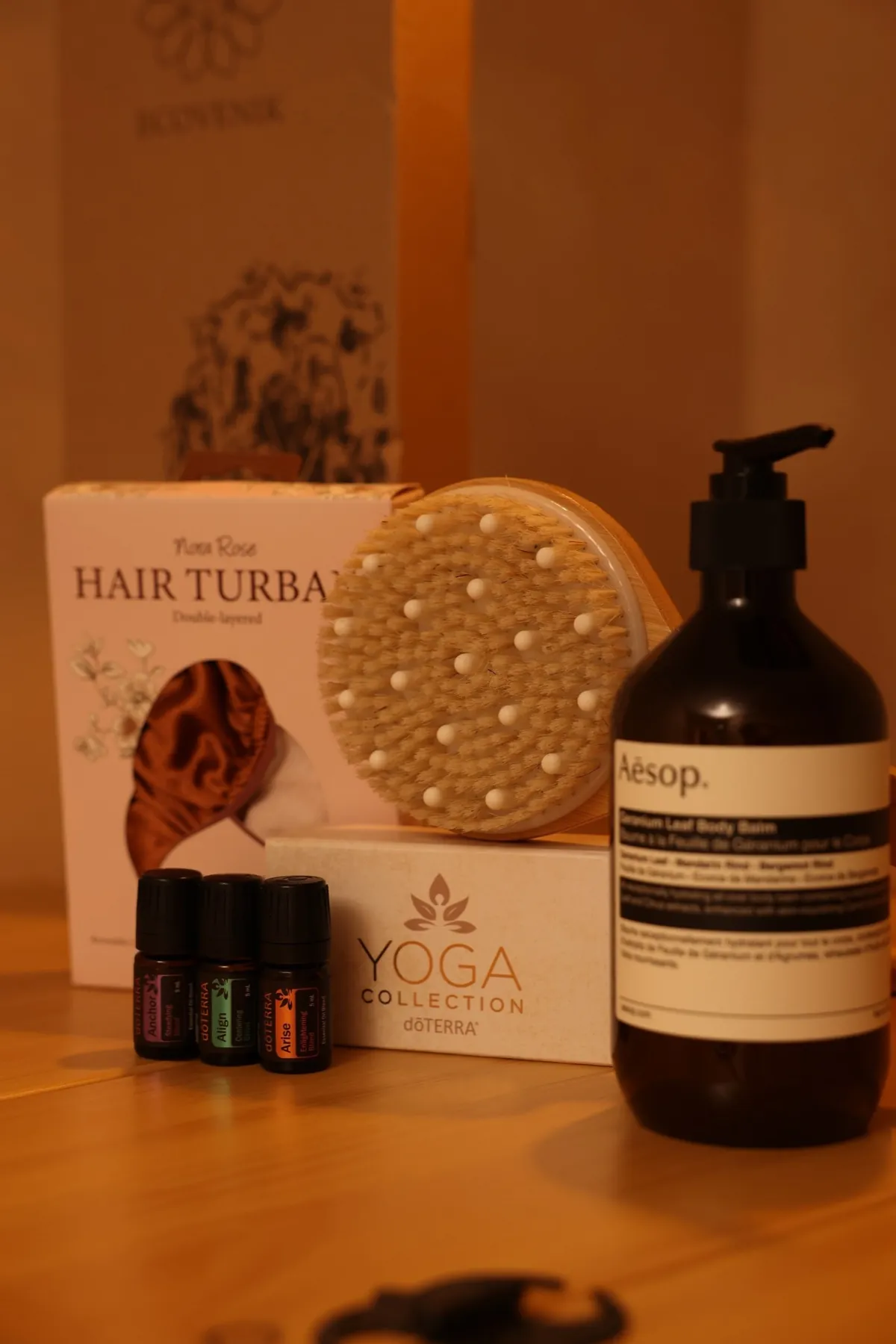 Care products and details at the LIMFAERA studio